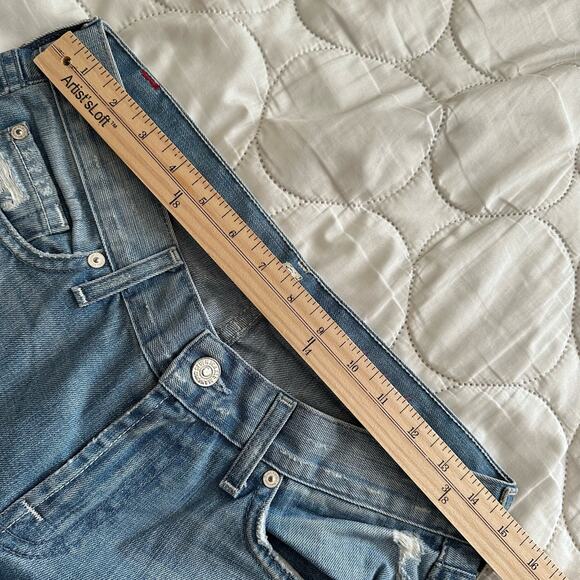 7 For All Mankind Light Wash Bootcut Jeans Distressed Size 29 - Picture 8 of 13